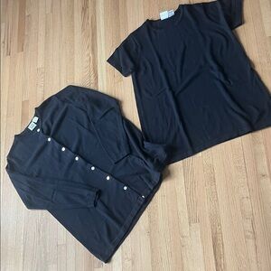 Maternity Black Cardigan Twin Set, S